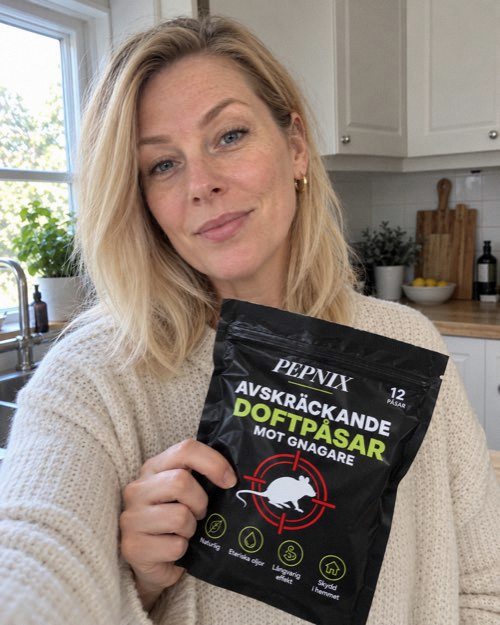 Emma Lindahl med Pepnix doftpåsar