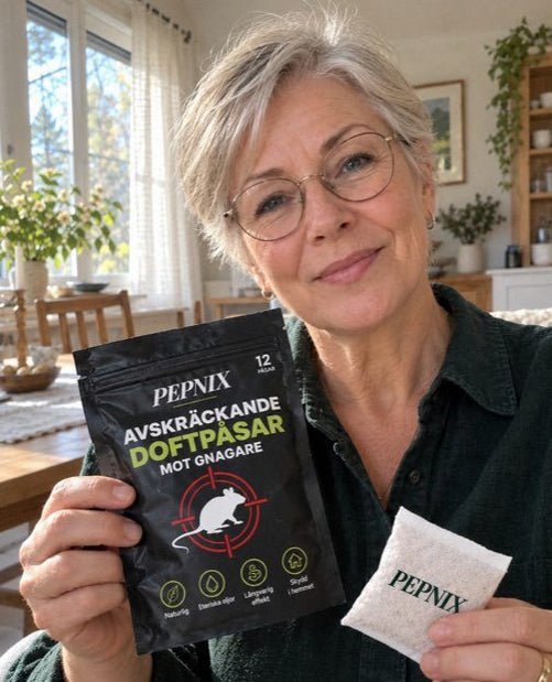 Ingrid Dahl med Pepnix doftpåsar